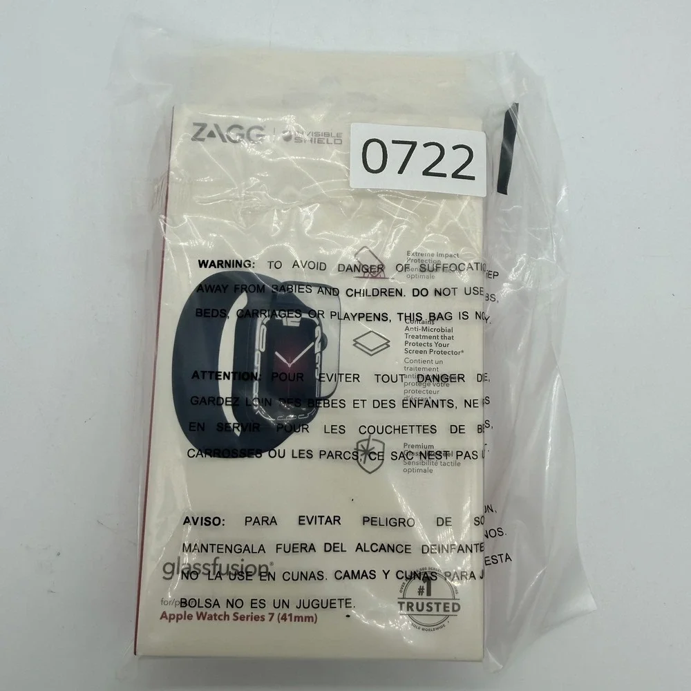 ZAGG InvisibleShield GlassFusion Screen Protector Apple Watch Series 7 41mm